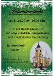 Adventandacht in der Haselbachkapelle