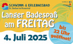 Langer Badespaß am Freitag!